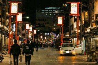 Dempoin street at night 02